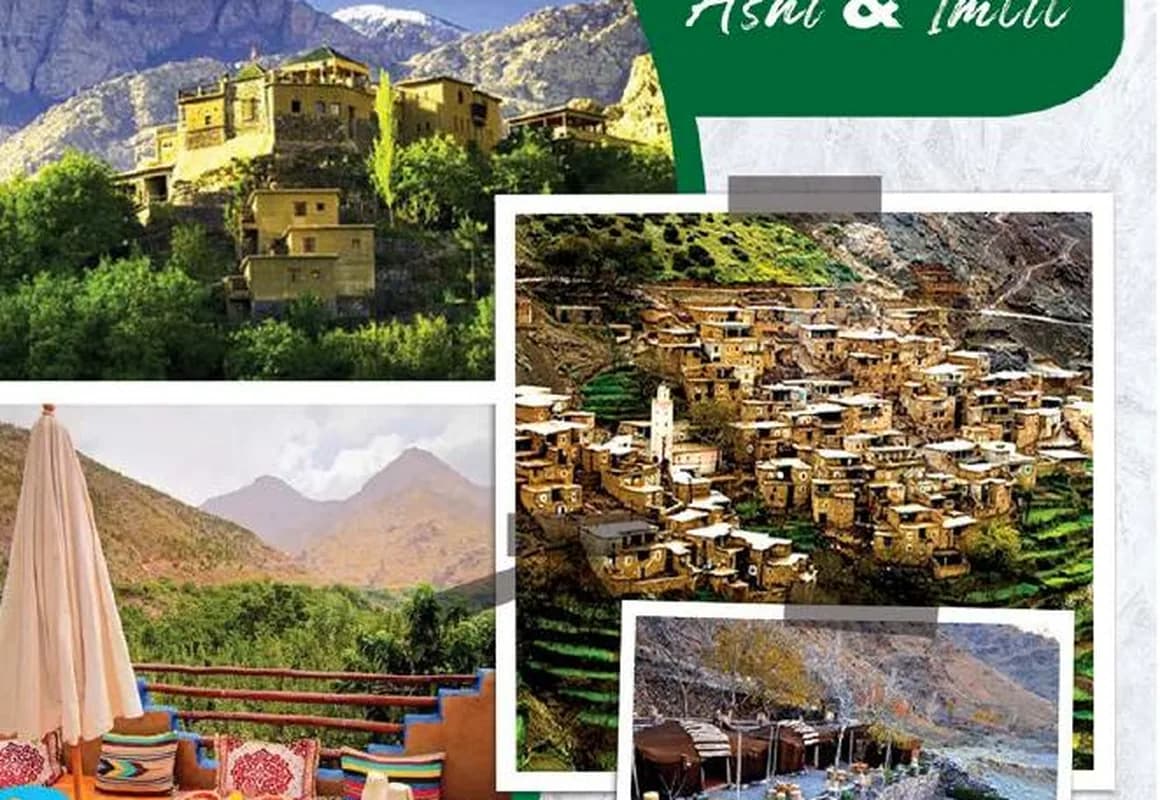 Villages et sommets de l’Atlas au Maroc